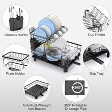Load image into Gallery viewer, Over Sink Dish Drying Rack 2 Tier