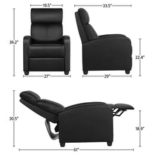 Load image into Gallery viewer, Leather Recliner Chair