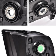 Load image into Gallery viewer, 2005-2009 Ford Mustang Black Housing Headlights, Halogen Crystal Clear Lens Assembly, Left & Right Side Pair, Direct OEM Fit