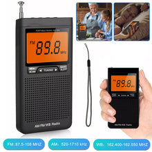 Load image into Gallery viewer, Portable Pocket Radios AM FM