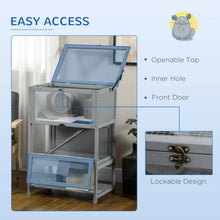 Load image into Gallery viewer, Large Wooden Hamster Cage With Wheels And Seesaw