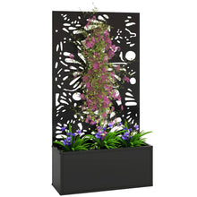 Load image into Gallery viewer, Metal Raised Garden Bed With Trellis