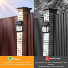 Load image into Gallery viewer, LED Solar Wall Lights Outdoor Garden Lamp