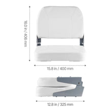 Load image into Gallery viewer, Folding Boat Seat Low Backrest