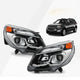2016-2017 Chevrolet Equinox Halogen Headlights, Crystal Clear Lens Assembly with Bulbs, Left & Right Side Pair, Direct OEM Fit