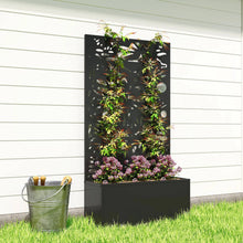 Load image into Gallery viewer, Metal Raised Garden Bed With Trellis