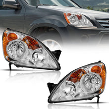 Load image into Gallery viewer, 2005-2006 Honda CR V Headlights, Crystal Clear Lens Assembly, Left Driver & Right Passenger Side Pair, Direct OEM Fit