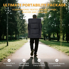 Load image into Gallery viewer, Heated Stadium Seat with Back Support