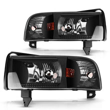 Load image into Gallery viewer, 1994-2001 Dodge Ram 1500 2500 3500 Headlights, Factory Style Crystal Clear Lens Assembly, Left & Right Side Pair, Direct OEM Fit