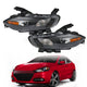 2013 to 2016 Dodge Dart Halogen Headlights, Projector Beam Lens Assembly, Left Driver & Right Passenger Side Pair, Direct OEM Fit