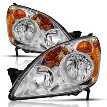 Load image into Gallery viewer, 2005-2006 Honda CR V Headlights, Crystal Clear Lens Assembly, Left Driver & Right Passenger Side Pair, Direct OEM Fit