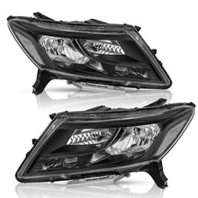 Load image into Gallery viewer, 2013 to 2016 Nissan Pathfinder Black Projector Headlights, Left & Right Side Pair, Direct OEM Fit Replacement