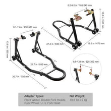 Load image into Gallery viewer, Motorcycle Front & Rear Stand Lift 850 lbs