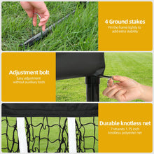 Load image into Gallery viewer, 9 Hole Portable Baseball Pitching Net With Strike Zone