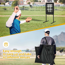 Load image into Gallery viewer, 9 Hole Portable Baseball Pitching Net With Strike Zone