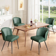 Load image into Gallery viewer, Curved Back Leather Dining Chairs