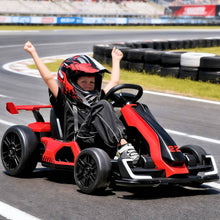 Load image into Gallery viewer, Electric Go Kart For Kids Up To 8.5 Mph With Adjustable Seat