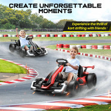 Load image into Gallery viewer, Electric Go Kart For Kids Up To 8.5 Mph With Adjustable Seat