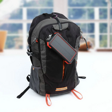 Load image into Gallery viewer, Ultra-Thin Outdoor Waterproof Solar Power Bank - 2 Led Light Flashlight with Compass