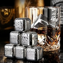 Load image into Gallery viewer, Metal Reusable Beverage Chiller Cubes - Set of 8 Pieces