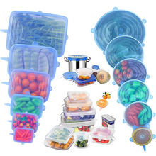 Load image into Gallery viewer, Silicone Cover Stretch Lids