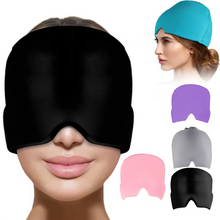 Load image into Gallery viewer, Cold Compress Eye Mask & Migraine Relief Hat