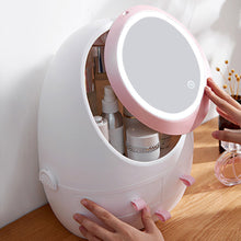 Load image into Gallery viewer, Portable Vanity LED Mirror Cosmetic Makeup Serum Organizer Caddy