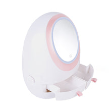 Load image into Gallery viewer, Portable Vanity LED Mirror Cosmetic Makeup Serum Organizer Caddy