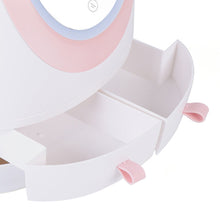 Load image into Gallery viewer, Portable Vanity LED Mirror Cosmetic Makeup Serum Organizer Caddy