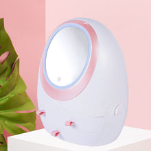 Load image into Gallery viewer, Portable Vanity LED Mirror Cosmetic Makeup Serum Organizer Caddy