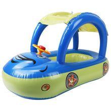 Load image into Gallery viewer, Inflatable Baby Summer Water Beach Pool Float With Canopy