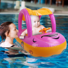 Load image into Gallery viewer, Inflatable Baby Summer Water Beach Pool Float With Canopy
