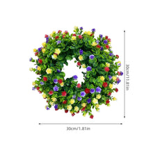 Load image into Gallery viewer, Colorful Front Door Spring Summer Faux Flower Floral Wreath