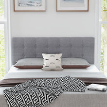 Load image into Gallery viewer, Full Queen Sized Modern Tufted Fabric Covered Head Board