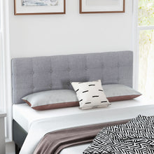 Load image into Gallery viewer, Full Queen Sized Modern Tufted Fabric Covered Head Board