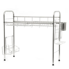 Load image into Gallery viewer, Large Stainless Steel Over The Sink Dish Drying Kitchen Rack