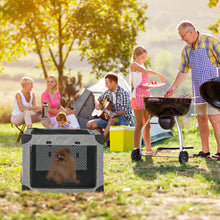 Load image into Gallery viewer, Heavy Duty Collapsible Large Pet Dog Cat Covered Travel Crate