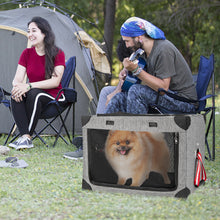 Load image into Gallery viewer, Heavy Duty Collapsible Large Pet Dog Cat Covered Travel Crate