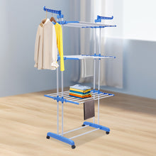 Load image into Gallery viewer, Folding Indoor / Outdoor Metal Clothes Laundry Hanging Drying Rack