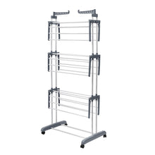Load image into Gallery viewer, Folding Indoor / Outdoor Metal Clothes Laundry Hanging Drying Rack