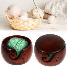 Load image into Gallery viewer, Wooden Crafting Crochet Yarn Bowl