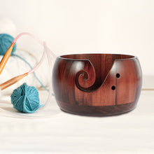 Load image into Gallery viewer, Wooden Crafting Crochet Yarn Bowl