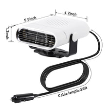 Load image into Gallery viewer, AutoWarm 12V Portable Car Heater Window Defroster