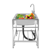 Load image into Gallery viewer, Large Stainless Steel Freestanding Laundry Room Utility Sink