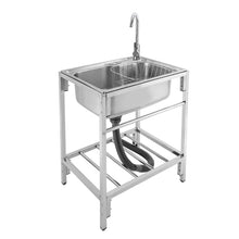 Load image into Gallery viewer, Large Stainless Steel Freestanding Laundry Room Utility Sink