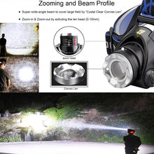 Load image into Gallery viewer, Rechargeable Headlight Flashlight