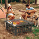 Wood Burning Fire Pit Backyard Fireplace W/Cover