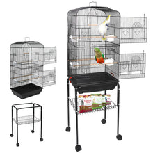Load image into Gallery viewer, Rolling Bird Parrot Stand Cage