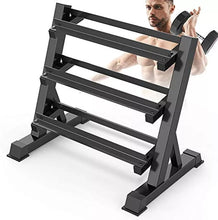 Load image into Gallery viewer, 3-Tier Dumbbells Rack Stand