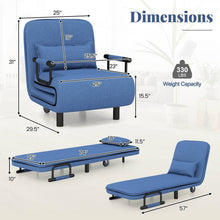 Load image into Gallery viewer, Single Convertible Sofa Bed